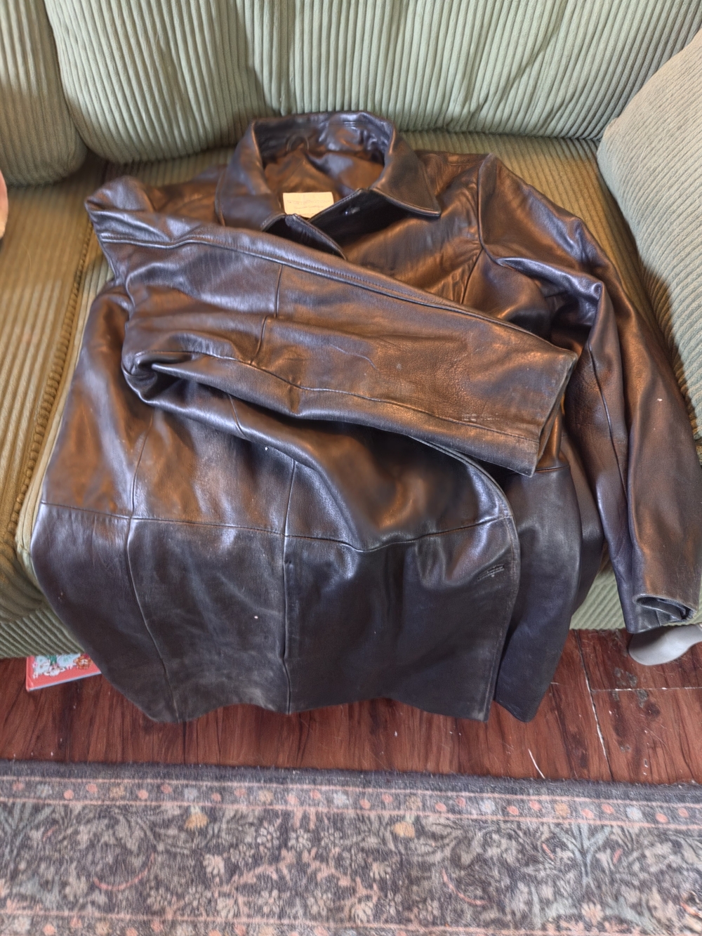 Worthington Women’s Black Lambskin Pea Coat